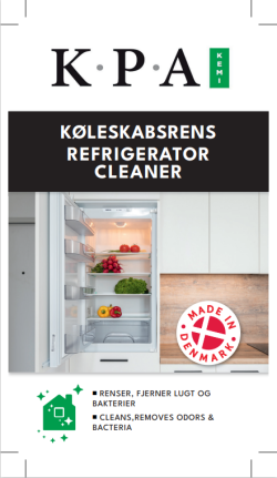 Køleskabsrens - KPA Kemi