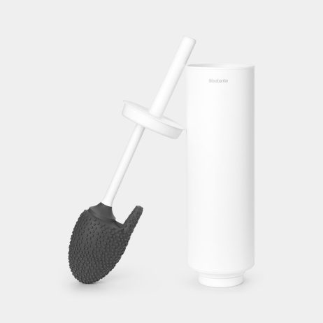 Sæt toiletbørste toiletrulleholder og dispenser Mineral Fresh White