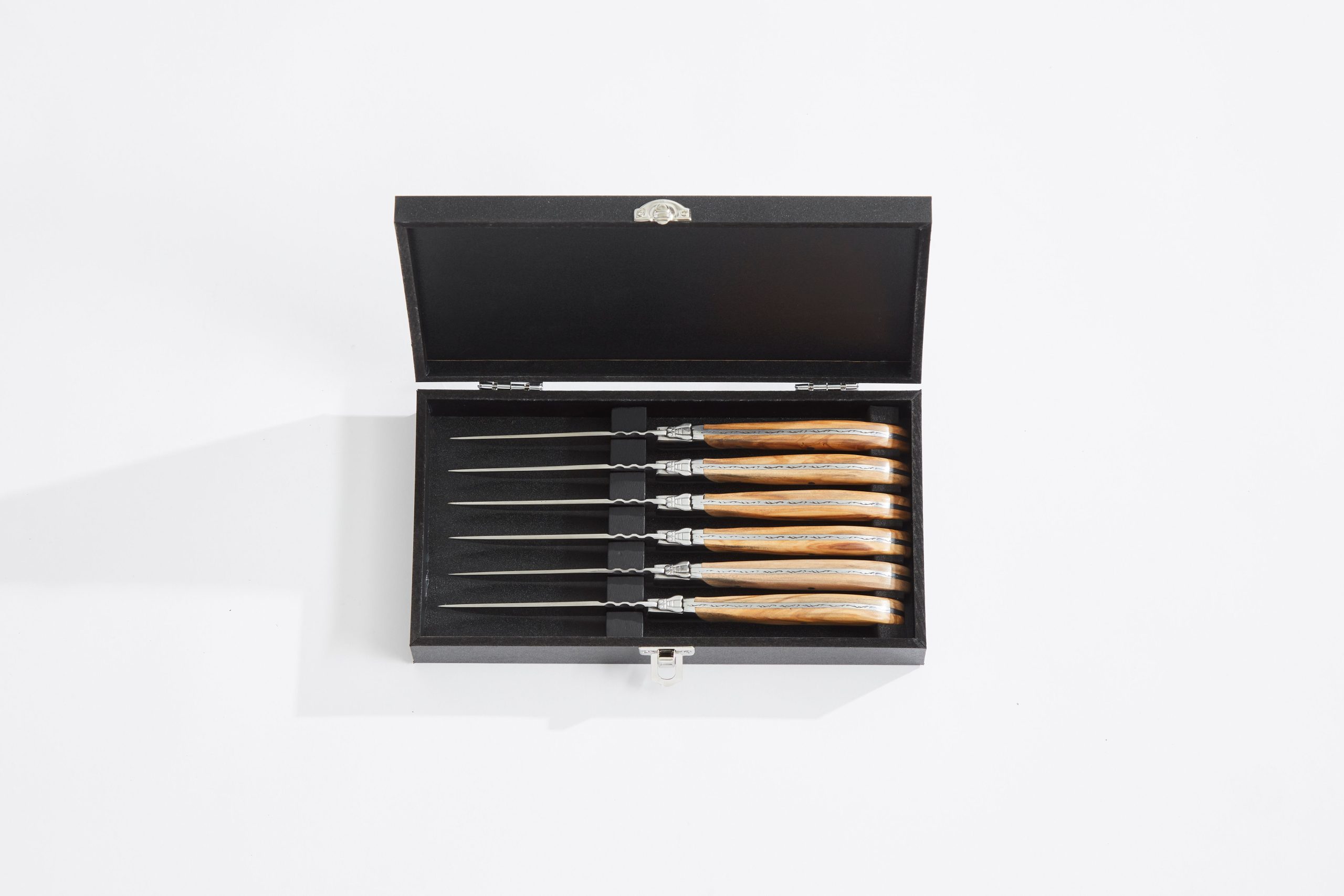 Laguiole 6er Set Tafelmesser In 6 Pastellfarben – Elegante Box Für Küche Oder Geschenk