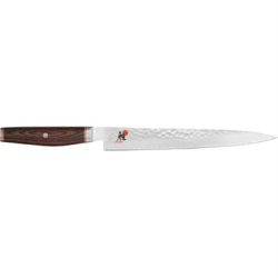 Miyabi Sujihiki 24 cm kniv, Flot træskaft, 3 lag stål