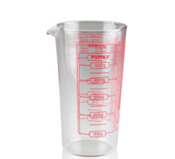Pyrex Classic Målebæger 0,5 liter Klar - Rød skrift
