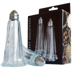 Salt- og peberbøsse / shaker, klar - høj