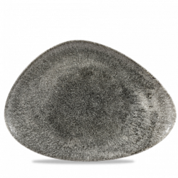 Studio prints Raku Quartz Black Chefs trekantet tallerken fra Churchill