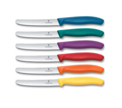 Swiss Classic bordkniv sæt med 6 stk, forskellige farver, Victorinox