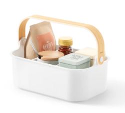 Umbra Bellwood opbevaringskasse hvid/natur - mellem