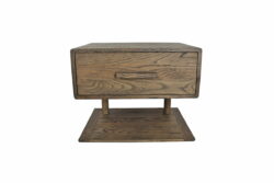 Museliving Skuffehylde/Sengebord i massiv SMOKED OAK