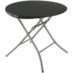 Lifetime rundt cafebord Ø84 cm, sort