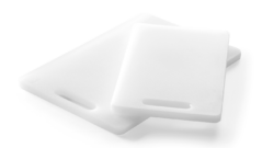 Skærebræt i plastik  fra Hendi - 25x15 cm - Hvid