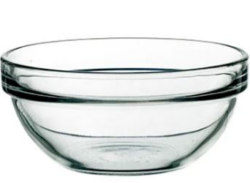 Glasskål, flere størrelser