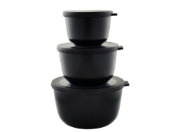Mepal Cirqula høj Skålesæt 3 stk. Sort