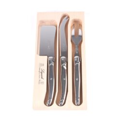 Laguiole ostesæt I rustfritstål 3 dele