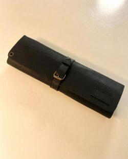 koniseur Kniv rulle - Læder - Sort farve