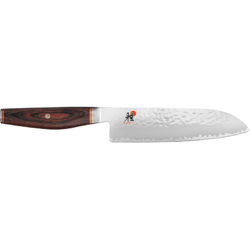 Miyabi Santoku 18 cm kniv, Flot træskaft, 3 lag stål