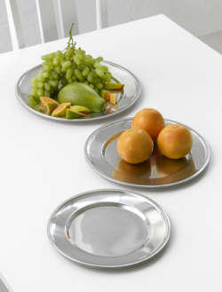 Rundt fad med fane, 36 CM