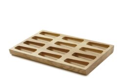 MASSIVTRÆ EGE SKUFFE INDSATS TIL 12 KRYDDERIER -  -  LB: ca. 318/320x472mm