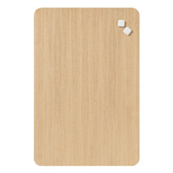 Magnetisk egetræs finer tavle 40 x 60 cm.