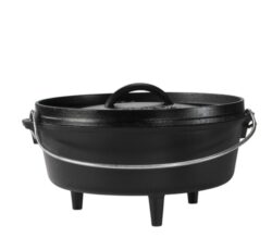 Logde støbejernsgryde 35,5 cm. med låg