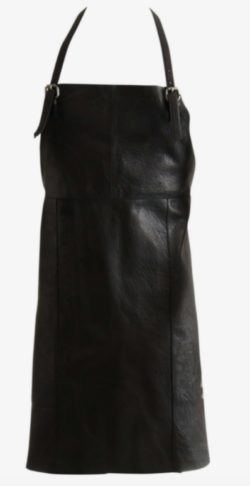 Cosmo forklæde - sort læder
