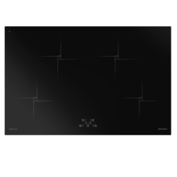 Induktionskogeplade med 4 zoner, 80 cm bred fra Barazza