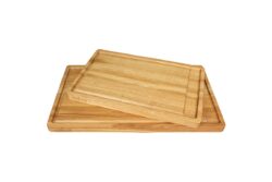 Koniseur skærebræt i olieret eg med saftrille - Flere størrelser