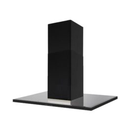 Silverline Nordic Dark Ada 90 cm, sort m/sort glastop