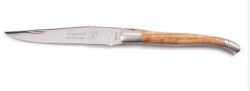 Laguiole Prestige steakkniv - Olive Wood