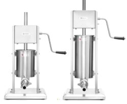 Pølsestopper 10 liter - Hendi kvalitetsprodukt i rustfrit stål med 4 tragte