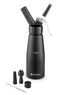 Flødesprøjte i sort, Hendi