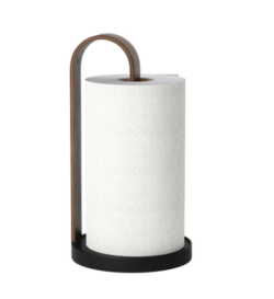 Umbra Bellwood køkkenrulleholder  -sort/valnød