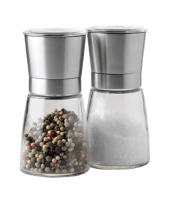 Steel Function Salt/Peber kværn med ståltop - Sæt med 2 stk.