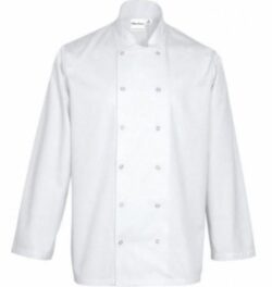 Kokkejakke m/ lange ærmer – Nino Cucino – Hvid – Flere varianter