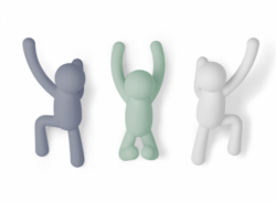 Buddy knager fra Umbra - 3 stk -Farvet