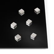 Super stærk magnet, stål kvadratisk (6 stk)