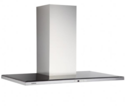 Silverline Nordic Dark 90 cm, stål m/sort glastop