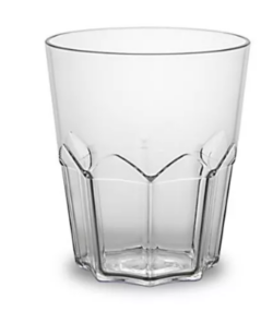 Vandglas i plast, stabelbar ECO