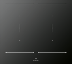 Induktionskogeplade med 4 zoner, 60 cm bred fra Barazza