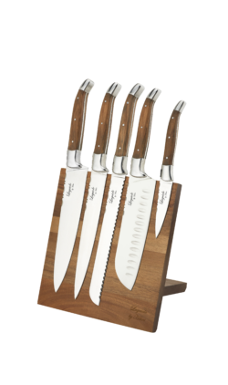 Laguiole By Hâws Chef Sæt med blok Oliventræ