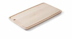 Skærebræt i krafting bøgetræ fra Hendi - 39x23cm