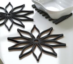 MAGIC TRIVET SORT SILIKONE 3-PAK.