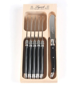 Laguiole smørknive sort