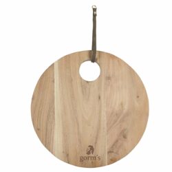 Gorms serveringsbræt/skærrebræt i acacia - Ø35 cm.