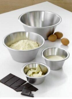 Køkkenskål i rustfrit stål 11 liter, konisk