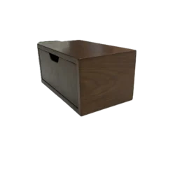 Koniseur vægskuffe i træfiner 32x18xh15cm - Valnødslook