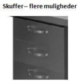 Stålbord DSL med underhylde, 700 mm dyb i mange længder