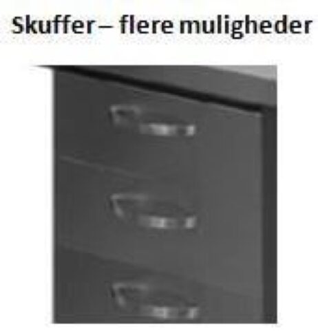 Stålbord DSL med underhylde, 700 mm dyb i mange længder